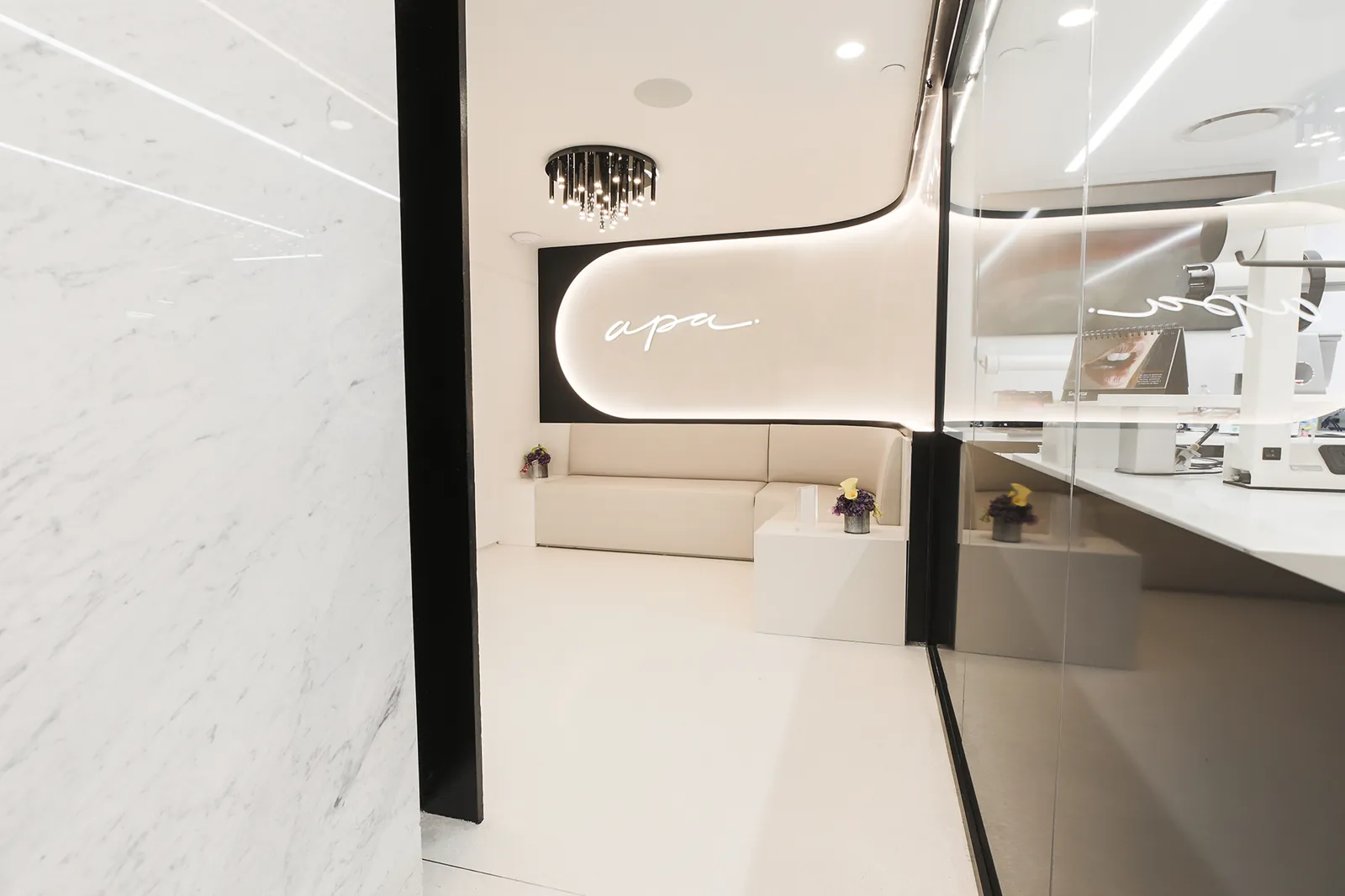 The reception at Apa Aesthetic, 30 East 76th Street, New York
