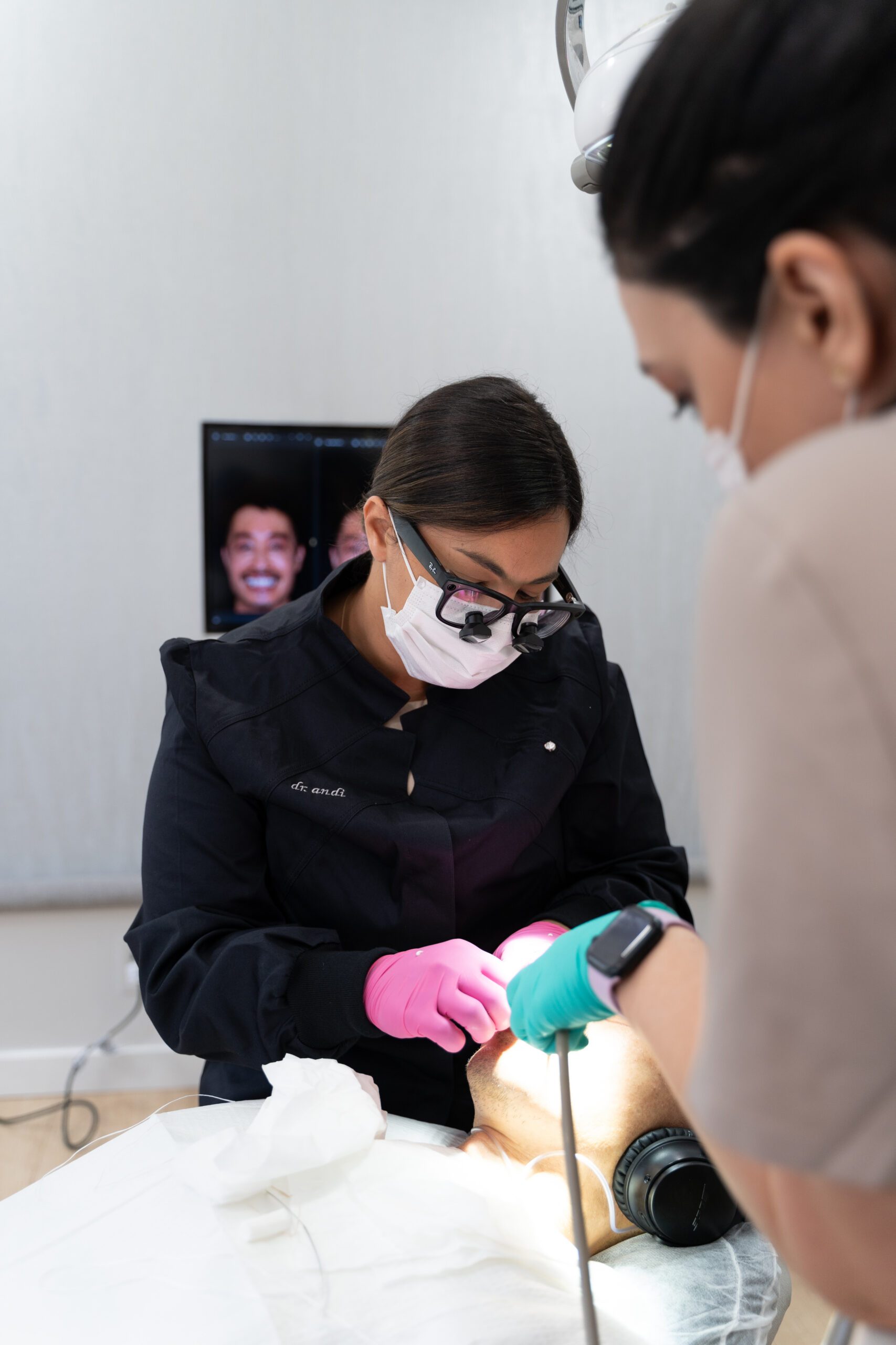 Dr. Andi at work