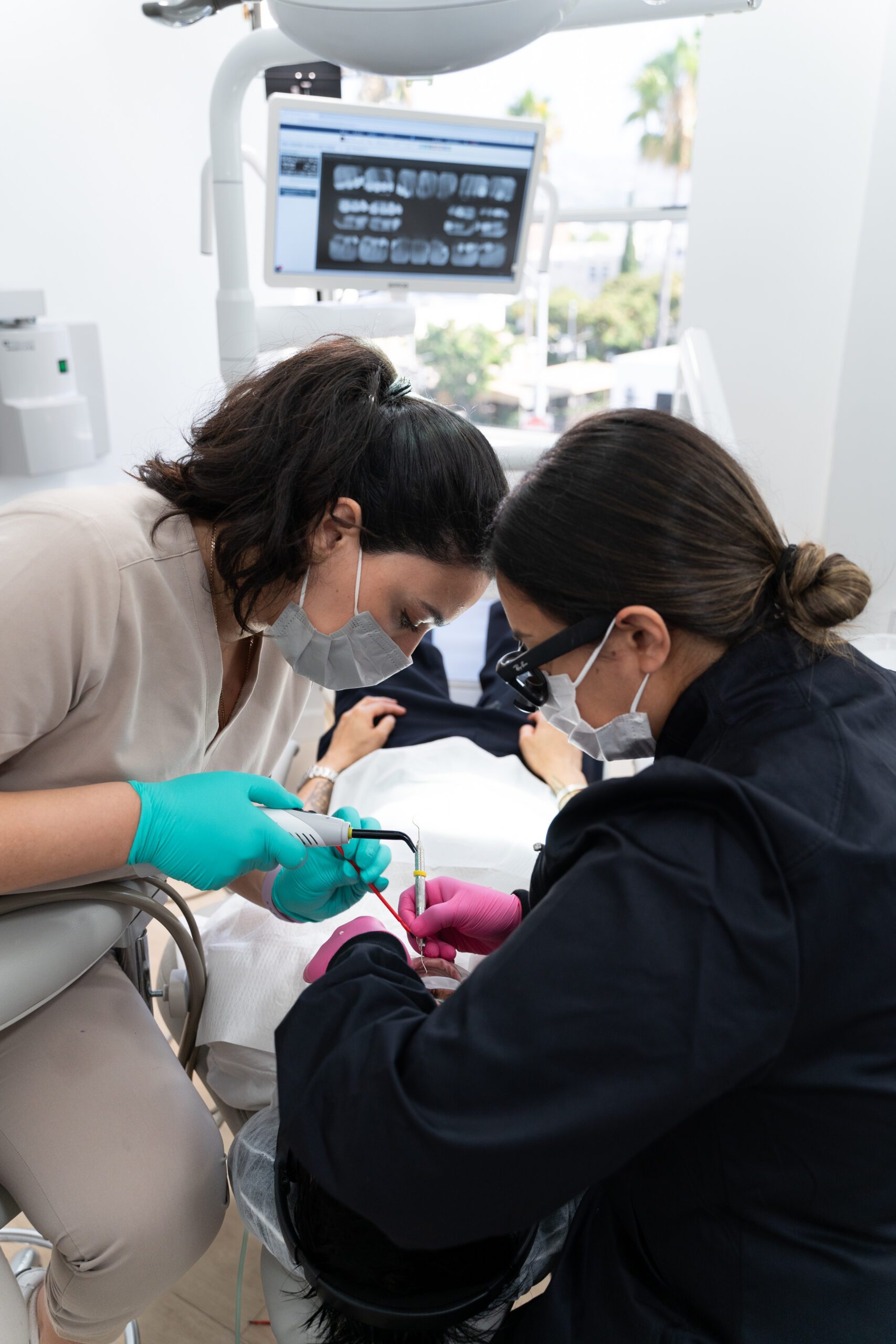 Dr. Andi performing procedure